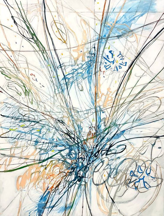 Autonomous anemone algernon by Jim Thorell contemporary artwork Painting