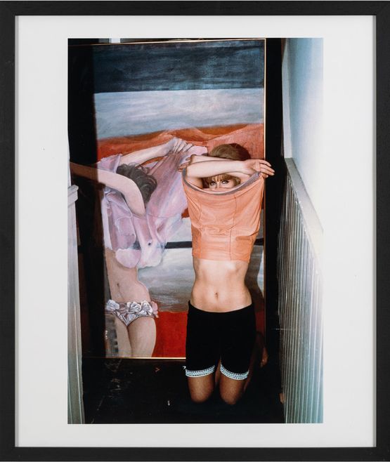 Untitled Pauline Boty with painting Toms Dream by Michael Ward contemporary artwork Photography