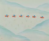 Hunting by Wu Yi contemporary artwork painting works on paper