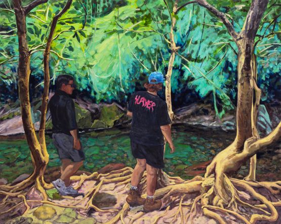 Ravine Holiday by Hao Zecheng contemporary artwork Painting