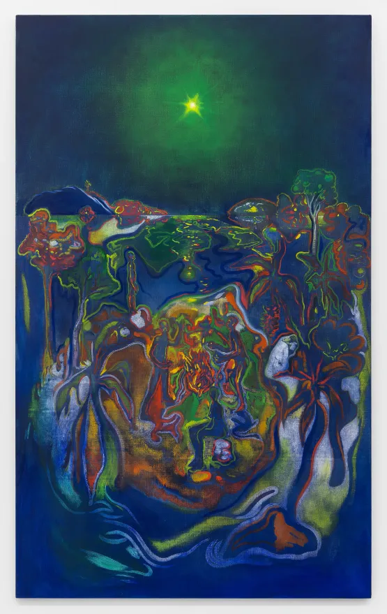 La Estrella Que Nos Guiaba Tambien Desaparecio Senora Senora by Alejandro Pineiro Bello contemporary artwork Painting
