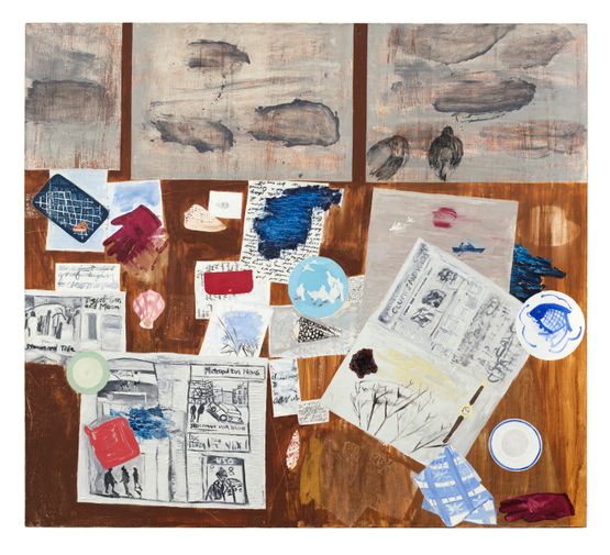 Table Top by Dona Nelson contemporary artwork Painting