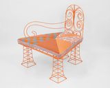Fat Leg Lounge 2 Orange by Tschabalala Self contemporary artwork sculpture