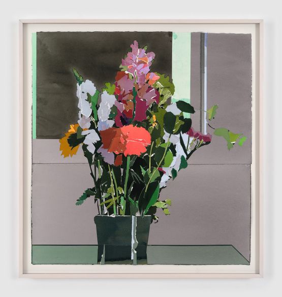 two bouquets by Roger White contemporary artwork Painting