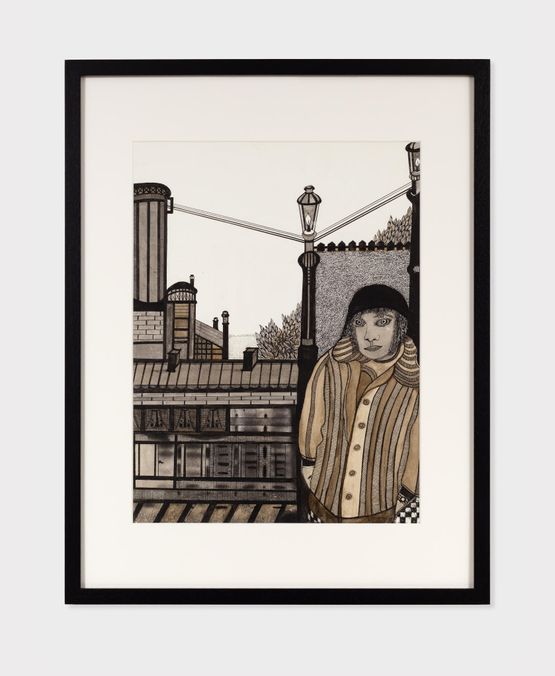 Lieber woanders by Elisabeth Schrader contemporary artwork Works on Paper