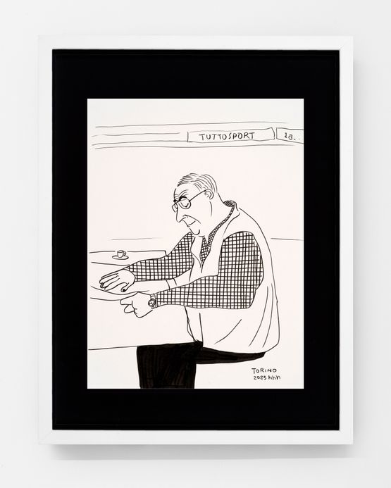 Torino Man by Huang Hai-Hsin contemporary artwork Works on Paper
