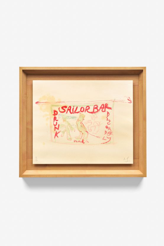 Sailor Bar by Peter Doig contemporary artwork Print