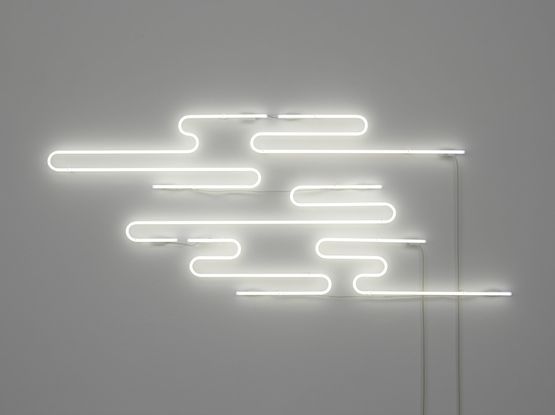 Neon forms resembling clouds... by Cerith Wyn Evans contemporary artwork Sculpture