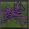 Generative Angles Painting Purple 14 by Bernar Venet contemporary artwork Painting