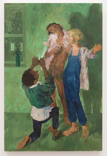 Three Boys by Salman Toor contemporary artwork painting