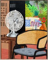 A view of the garden by Justin Lim contemporary artwork painting