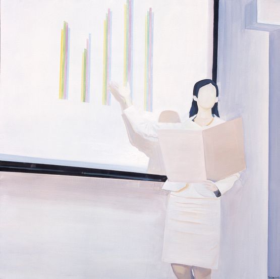 As The Posture of A Goddess by Yu Guo contemporary artwork Painting