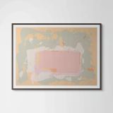 The New York Suite Orange Pink Green by John Hoyland contemporary artwork print