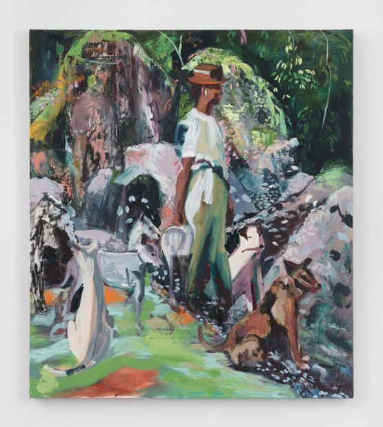 Their Dogs Raised Their Ears by Maia Cruz Palileo contemporary artwork Painting