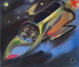 Press Your Space Face Close to Mine by Sophie Von Hellermann contemporary artwork painting