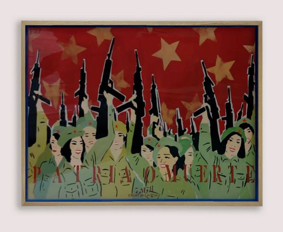 Patria O Muerte - Icons of the Nile 197 by Chant Avedissian contemporary artwork Painting