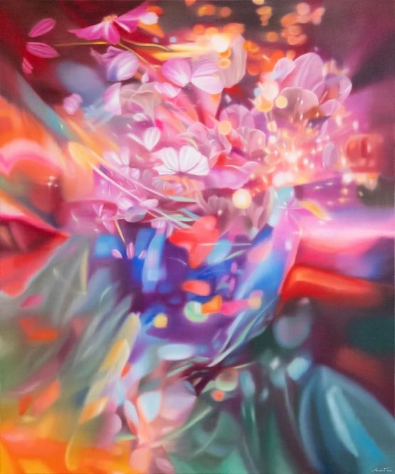 Vibrant by Wannita Tankeng contemporary artwork Painting