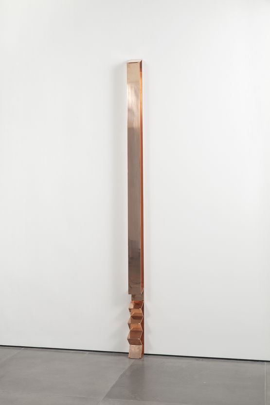 Copper waterfall by Artur Lescher contemporary artwork Sculpture