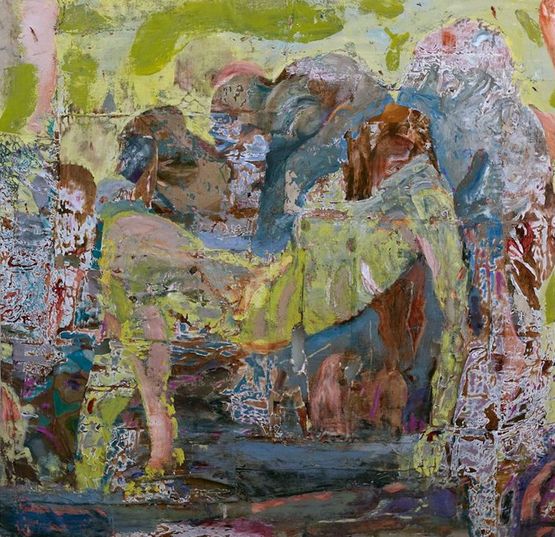 The Fourteenth Station by men Ededeen Joshua Hagler contemporary artwork Painting