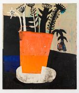 Sun-dried Flowers Orange by Florence Hutchings contemporary artwork painting