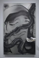 job Gas Station Staff by Yuma Kishi  contemporary artwork painting mixed media