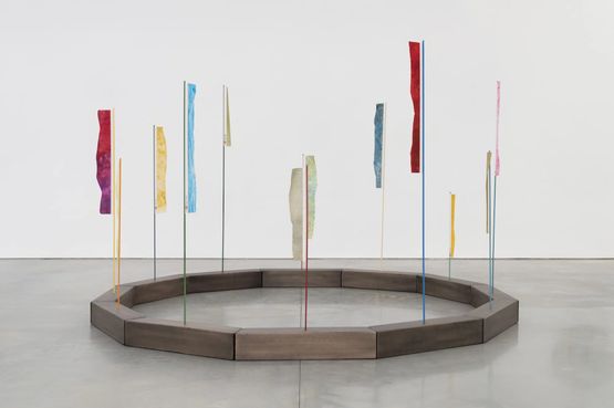 Circular Flags by Song Dong contemporary artwork Painting