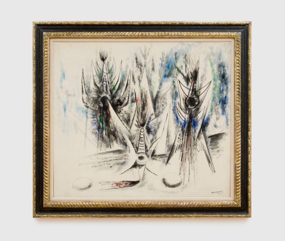 Les Oiseaux Voiles by Wifredo Lam contemporary artwork Painting