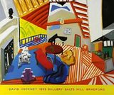 Montcalm Interior at 7 oclock by David Hockney contemporary artwork print works on paper