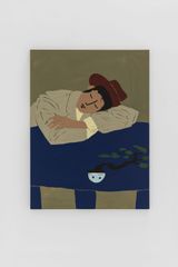 Me dormi esperandote y al despertar habia un bosque by Justine Franco contemporary artwork painting
