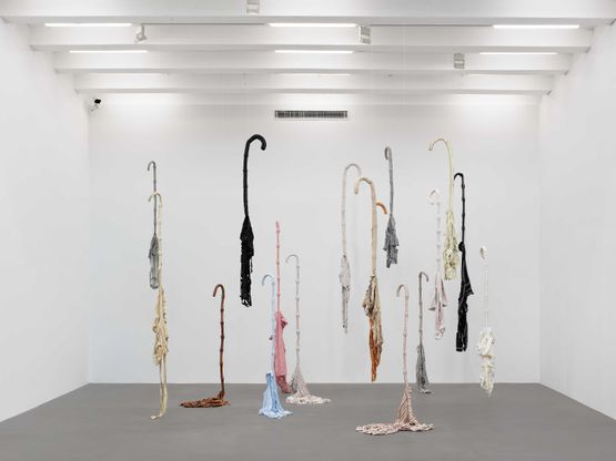 Bamboo Canes by Zhang Xuerui contemporary artwork Textile