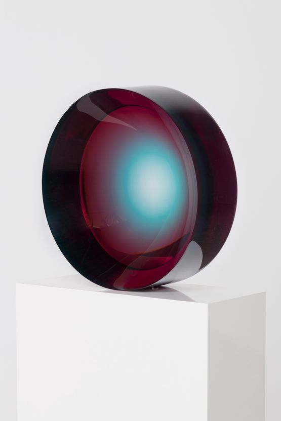 Untitled parabolic lens by Fred Eversley contemporary artwork Sculpture