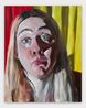 Taken aback clown face by Jenna Gribbon contemporary artwork Painting