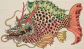 Arasawa Mineral Deposit Fish Dragon by Kaneko Tomiyuki contemporary artwork Painting