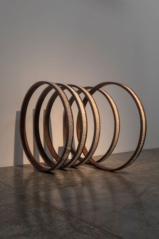 Round and round we go by Afra Al Dhaheri contemporary artwork Sculpture