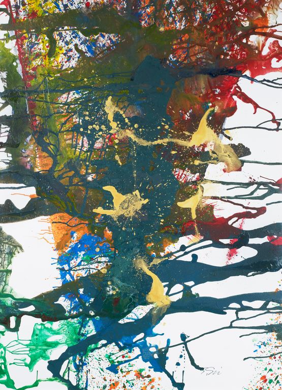 Untitled by Shozo Shimamoto contemporary artwork Painting