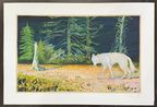 White Wolf by Billy Childish contemporary artwork Works on Paper
