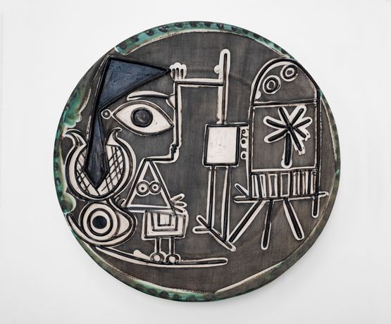 Jacqueline au chevalet by Pablo Picasso contemporary artwork Sculpture