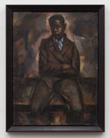 Portrait of a Boy by Hughie Lee-Smith contemporary artwork painting works on paper