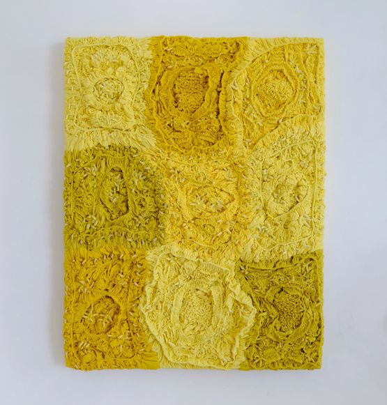 Shes Yellow Body No.3 by Ling Fanglu contemporary artwork Sculpture