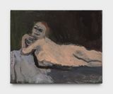 Reclining Nude with Red Hair by Janice Nowinski contemporary artwork painting works on paper