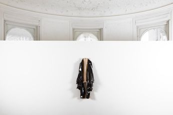 Contemporary art exhibition Angela De La Cruz Barricade at Galerie Krinzinger Seilerstatte 16 Vienna Austria