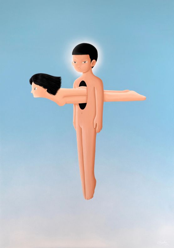 Holy Cross by Gongkan contemporary artwork Painting