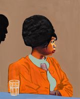 Young wife by Cassi Namoda contemporary artwork painting works on paper