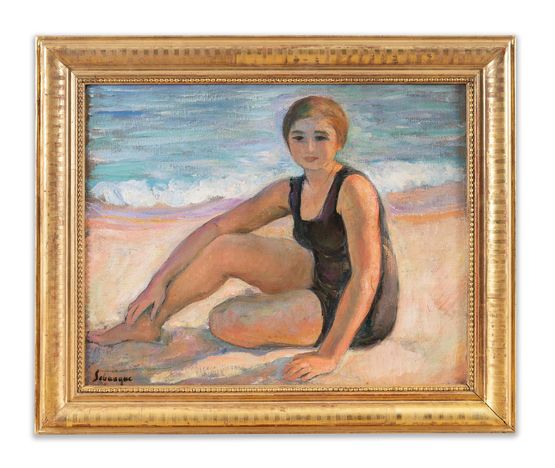 Le maillot noir by Henri Lebasque contemporary artwork Painting