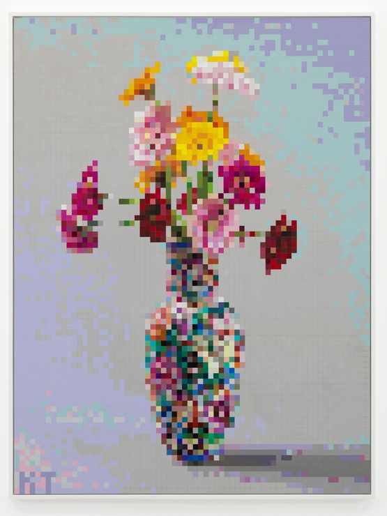 8 Bit Still Life by Keith Tyson contemporary artwork Painting