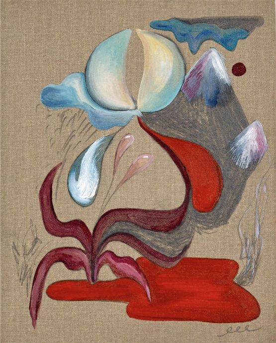 Seasons - Autumn by Estelle Tcha contemporary artwork Painting