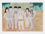 Festa Djntxi by Mbentykrari Suia kisedje contemporary artwork drawing