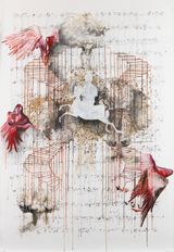 Ascent-Descent by Shahzia Sikander contemporary artwork works on paper