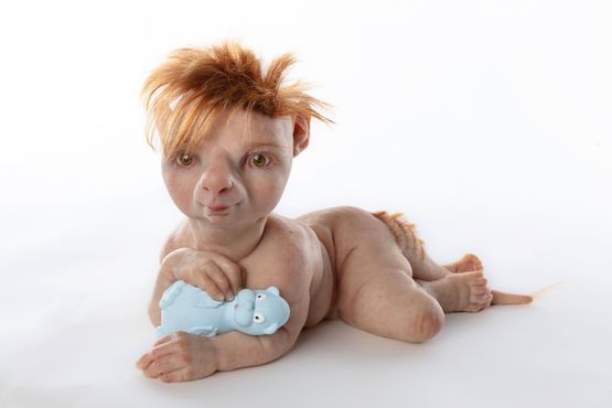 The Protege by Patricia Piccinini contemporary artwork Sculpture