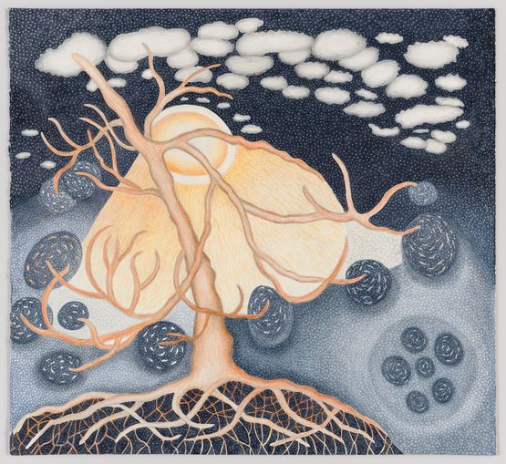 Mountain Made of Sunshine by Ann Leda Shapiro contemporary artwork Works on Paper